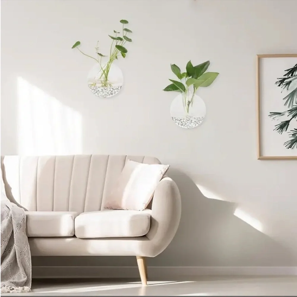 🌿 6 Pc Set of Glass Wall Planter Bowls Brighten Up Your Room 🌾🪴🎋🍃